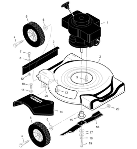 Part Location Diagram of F-99403 Briggs and Stratton Book, Instruction